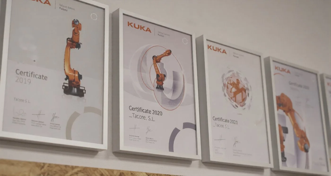 KUKA System Partner Gold Certificate