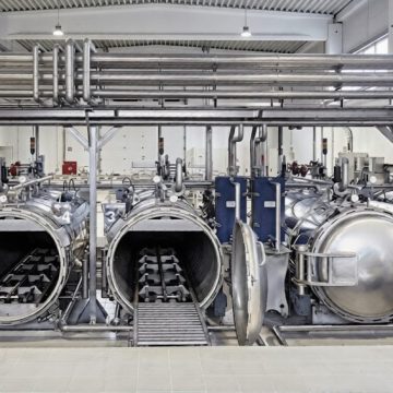 Vista de 4 autoclaves