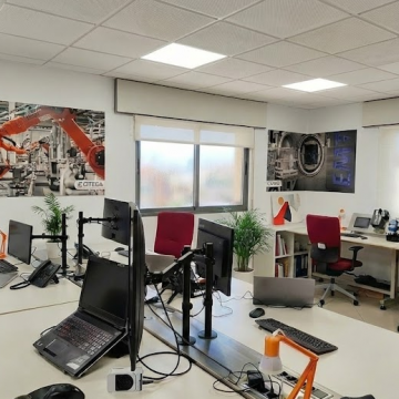 Oficina del departamento técnico de Automatización Industrial y Robótica